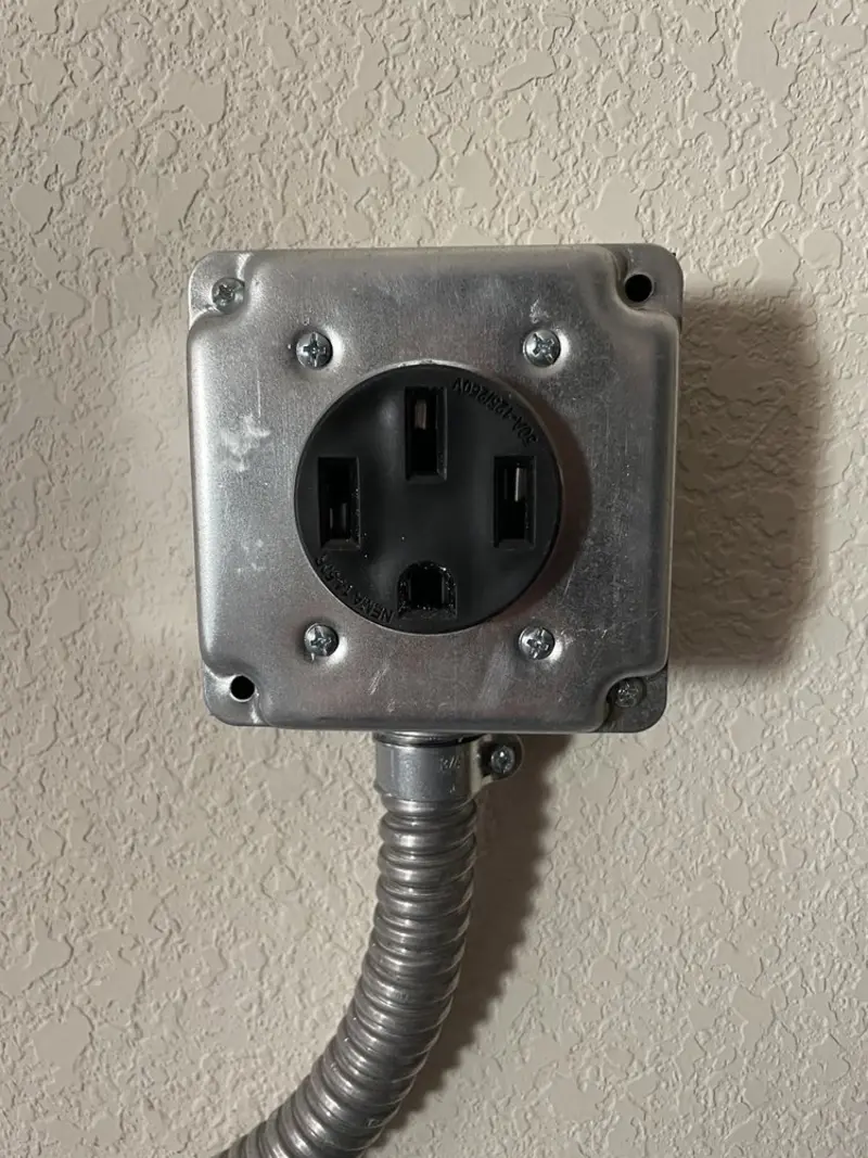 NEMA 14-50 outlet installed for Smart Home Electrical in Hector
